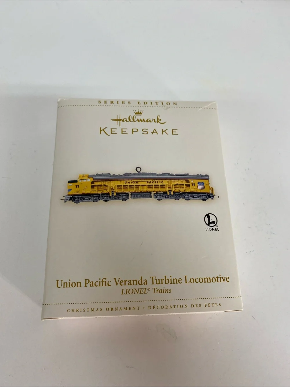 Hallmark Keepsake Lionel Train Union Pacific Veranda Turbine Locomotive Ornament